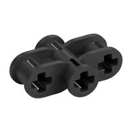 Technic Axle Connector 2 x 3 Quadruple (Pearl Titanium)