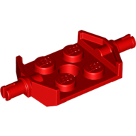 Plate Special 2 x 2 with Wheels Holder Wide (Red)