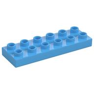Duplo Plate 2 x 6 (Medium Blue)