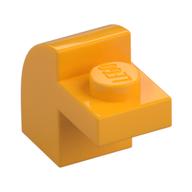 Brick Curved 1 x 2 x 1 1/3 with Curved Top (Bright Light Orange)