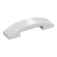 Brick Curved 4 x 1 Double, No Studs (White)