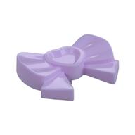 Headwear Accessory Bow with Heart, Long Ribbon and Pin (Lavender)