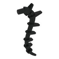 Plant / Creature Body Part, Vine / Tail / Tentacle / Bionicle Spine, Spiky (Black)