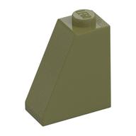 Brick Sloped 65° 2 x 1 x 2 (Olive Green)