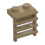 Plate Special 1 x 2 with Ladder (Dark Tan)