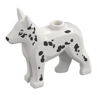 Animal, Dog, Alsatian / German Shepherd (Police Dog) with Dalmatian Print (White)
