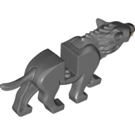 Creature Body Part, Warg Body with Dark Brown Nose Print (Dark Bluish Gray)