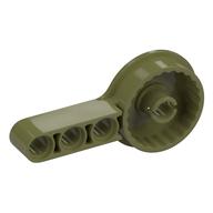 Technic Rotation Joint Disk with Pin and 3L Beam Thick (Olive Green)