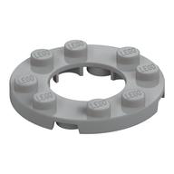 Plate Round 4 x 4 with 2 x 2 Round Opening (Light Bluish Gray)