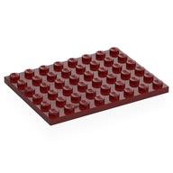Plate 6 x 8 (Dark Red)