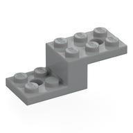 Bracket 5 x 2 x 1 1/3 with Holes, Pin Bottom (Light Bluish Gray)