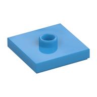 Plate Special 2 x 2 with Groove and Center Stud (Jumper) (Dark Azure)