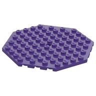 Plate Special 10 x 10 Octagonal with Hole (Dark Purple)