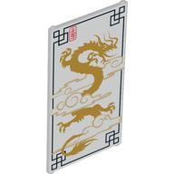 Glass for Window 1 x 4 x 6 with Dragon Print (Trans-Clear)