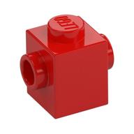Brick Special 1 x 1 with Studs on 2 Sides (Red)