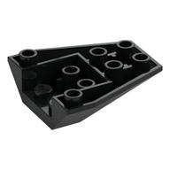 Brick Wedged, Sloped Inverted 4 x 4 Triple [4 Connections between Front Studs] (Black)