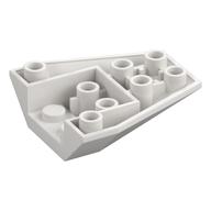 Brick Wedged, Sloped Inverted 4 x 4 Triple [4 Connections between Front Studs] (White)