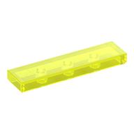 Tile 1 x 4 with Groove (Trans-Neon Green)