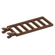 Bar 7 x 3 with Double Clips (Ladder) [Straight Clips] (Reddish Brown)