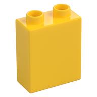 Duplo Brick 1 x 2 x 2 with Bottom Tube (Yellow)