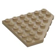 Wedge Plate 6 x 6 Cut Corner (Dark Tan)