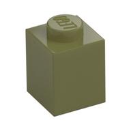 Brick 1 x 1 (Olive Green)