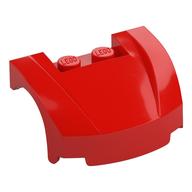 Vehicle Body, Wheel Arch / Mudguard 3 x 4 x 1 2/3 Low Profile, Curved Front (Red)