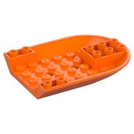 Aircraft Fuselage Curved Forward 6 x 8 Bottom (Orange)