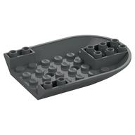 Aircraft Fuselage Curved Forward 6 x 8 Bottom (Dark Bluish Gray)