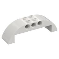 Brick Curved 2 x 8 x 2 Double (White)