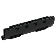 Technic Panel Curved 11 x 3 with 10 Pin Holes through Panel Surface (Black)