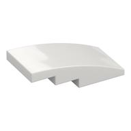 Brick Curved 4 x 2 No Studs (White)