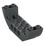 Brick Curved Inverted 2 x 8 x 2 Double (Dark Bluish Gray)