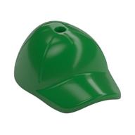 Hat / Cap Short Curved Bill with Seams and Hole on Top (Green)