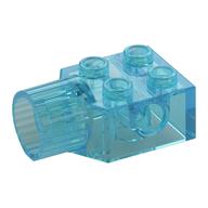 Technic Brick Special 2 x 2 with Pin Hole, Rotation Joint Socket (Trans-Light Blue)