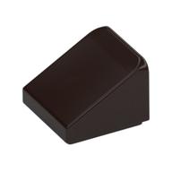Brick Sloped 30° 1 x 1 x 2/3 (Cheese Slope) (Dark Brown)