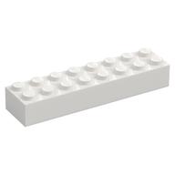Brick 2 x 8 (White)