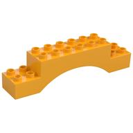Duplo Brick 2 x 10 x 2 Arch (Bright Light Orange)
