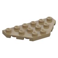 Wedge Plate 3 x 6 Cut Corners (Dark Tan)