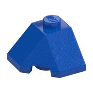 Brick Wedged, Sloped 45° 2 x 2 Corner (Blue)