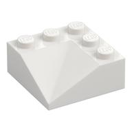 Brick Sloped 33° 3 x 3 Double Concave (White)