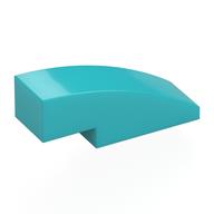 Brick Curved 3 x 1 No Studs (Medium Azure)