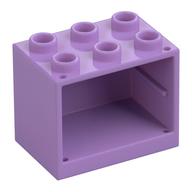Cupboard 2 x 3 x 2 with Hollow Studs (Medium Lavender)