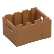 Box / Crate with Handholds 3 x 4 x 1 2/3 (Medium Nougat)