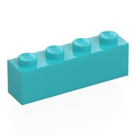 Brick 1 x 4 (Medium Azure)