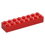 Brick 2 x 8 (Red)