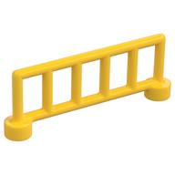 Duplo Fence Railing 1 x 6, with 6 Posts (Yellow)