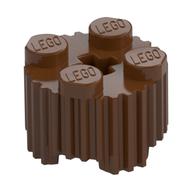 Brick Round 2 x 2 [Grill] (Reddish Brown)