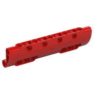 Technic Panel Curved 11 x 3 with 10 Pin Holes through Panel Surface (Red)