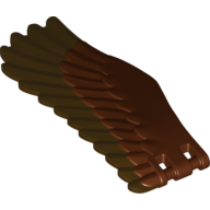 Animal Body Part, Bird, Eagle Wing - Right with Dark Brown Feathers Print (Reddish Brown)